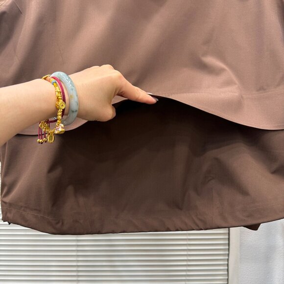 Brown Oblique Zipper Hooded Jacket Kolon Sport - Picture 6 of 6